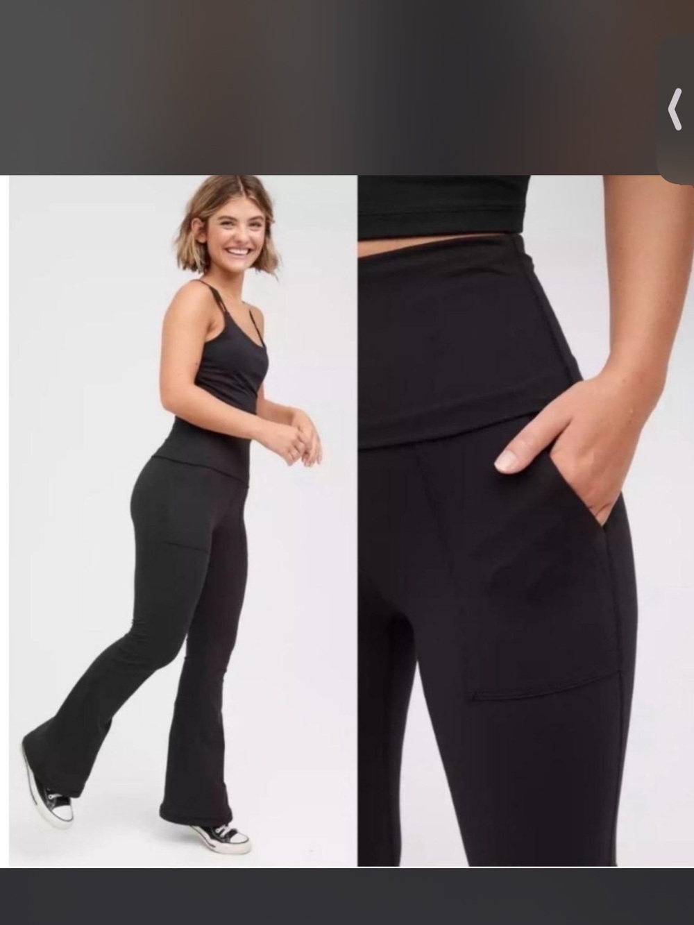 OFFLINE Aerie the Hugger High Waited Foldover Flare Legging - Picture 4 of 5